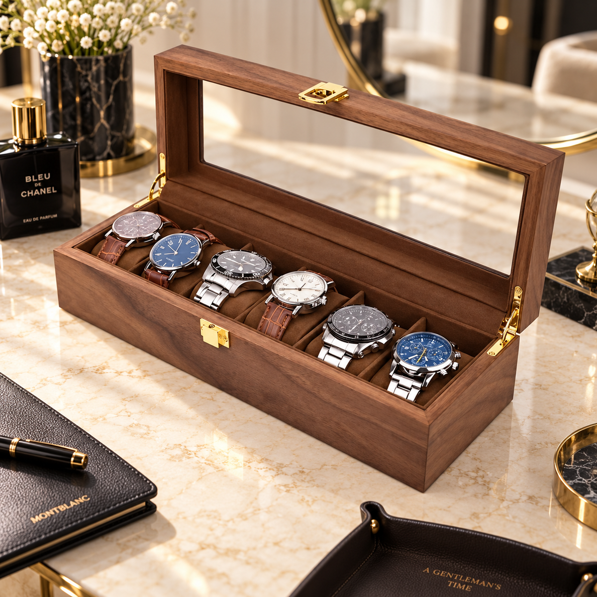 Boîte à Montres en Bois – Écrin Valmont