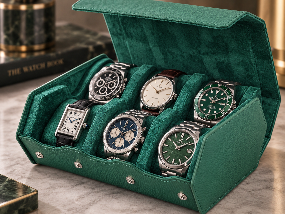 Étui de Voyage Émeraude 6 Montres – Vendôme.