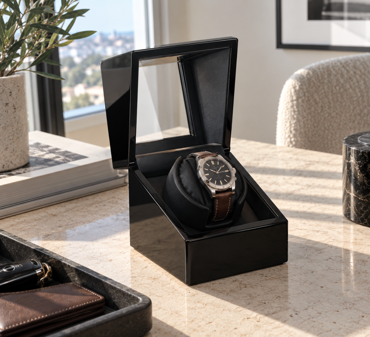 Remontoir en Bois 1 montre – Venise