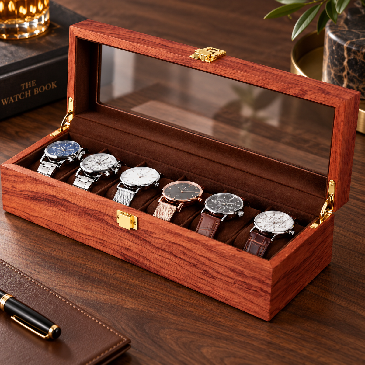 Boîte à Montres 6 Compartiments – Lancaster
