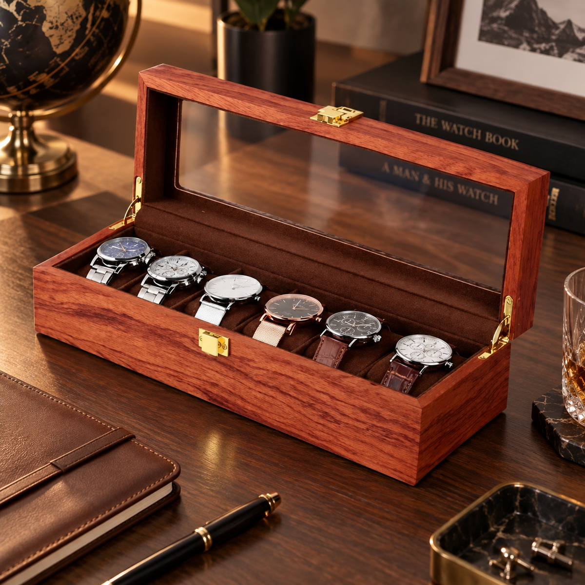 Boîte à Montres 6 Compartiments – Lancaster