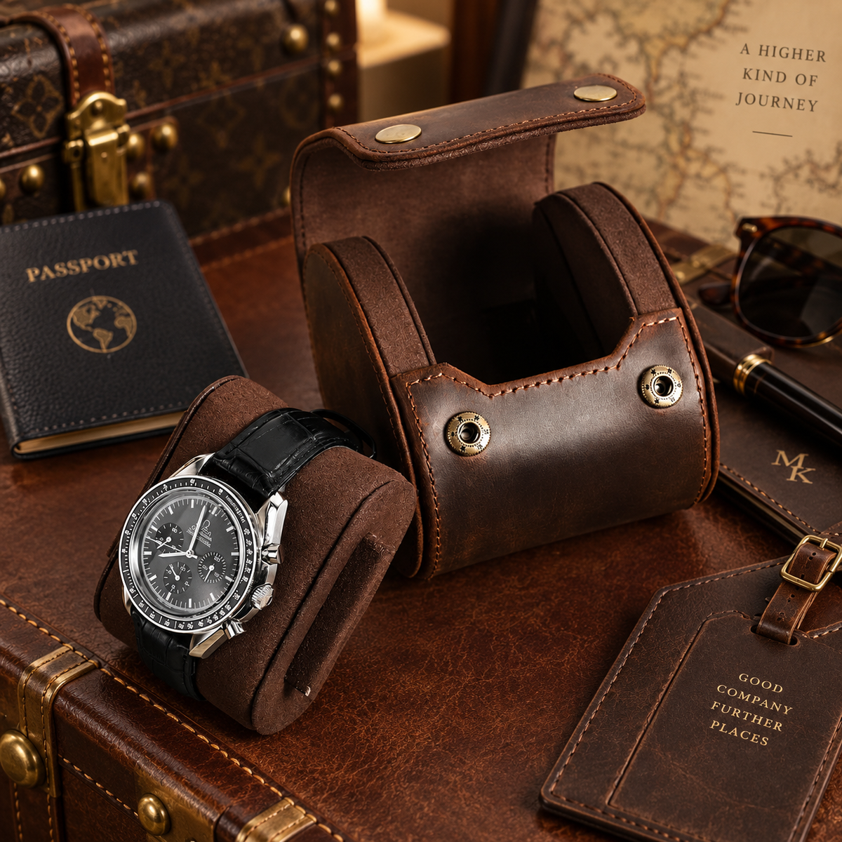 Étui à 1 Montres – Carmin