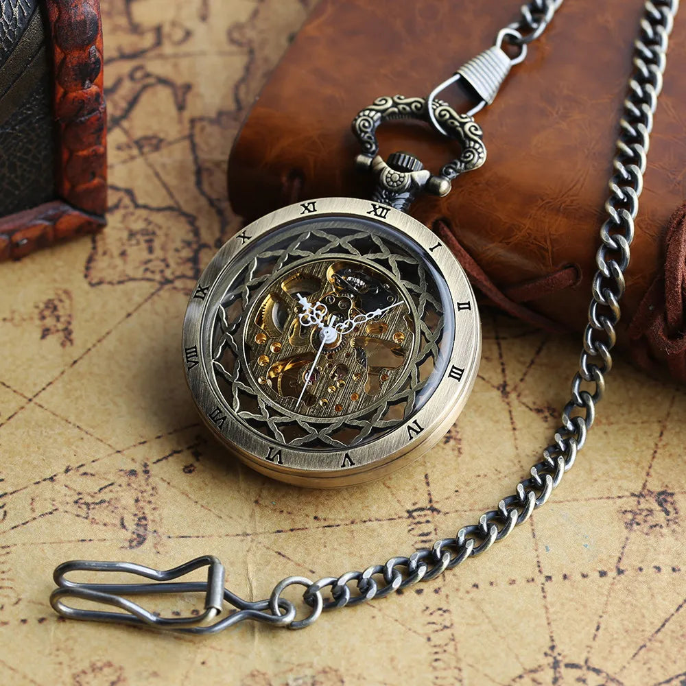 Montre Gousset Mécanique Squelette