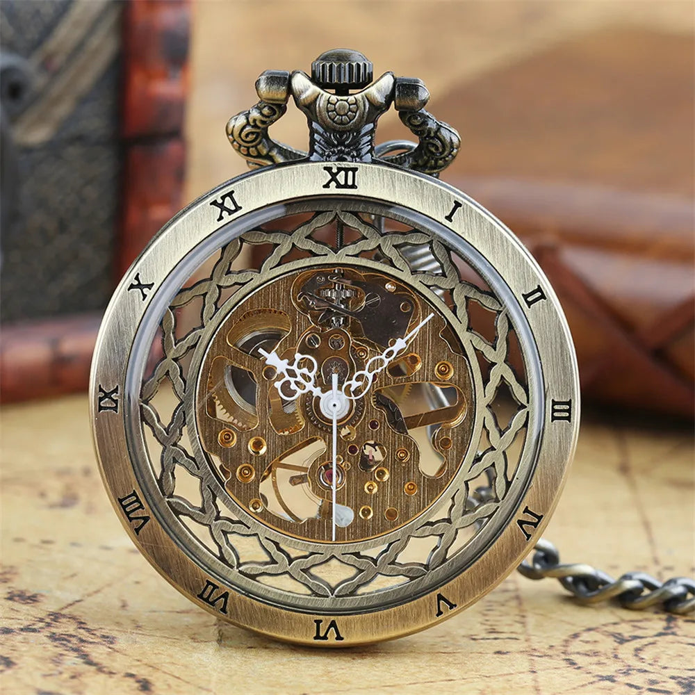 Montre Gousset Mécanique Squelette