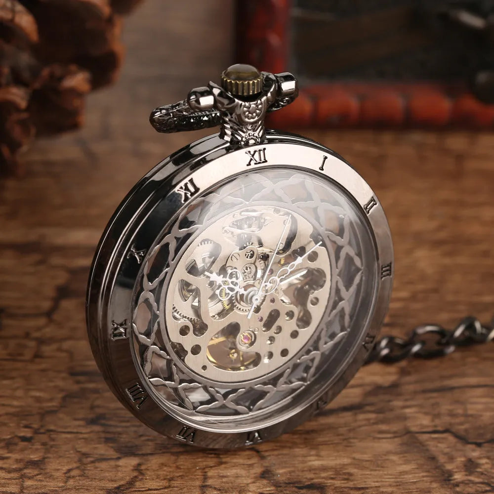 Montre Gousset Mécanique Squelette