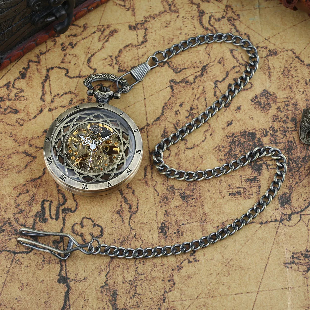Montre Gousset Mécanique Squelette