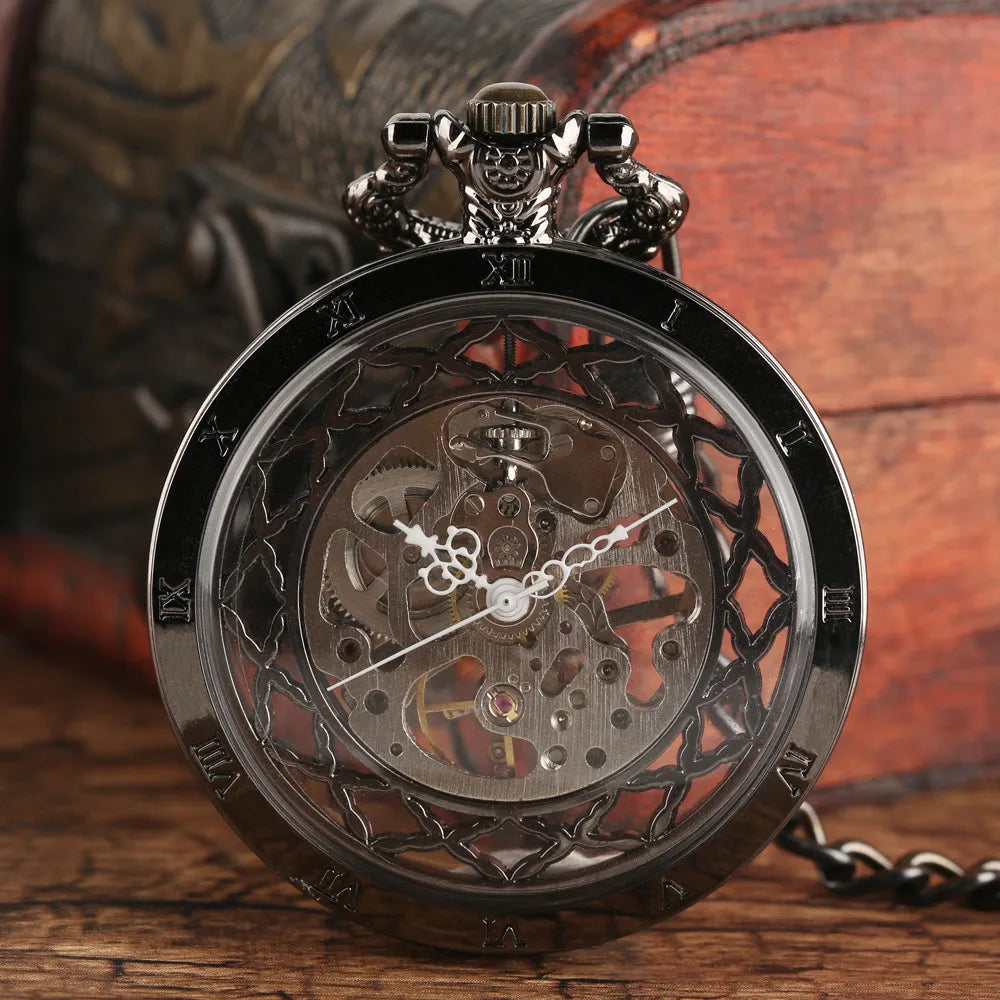 Montre Gousset Mécanique Squelette
