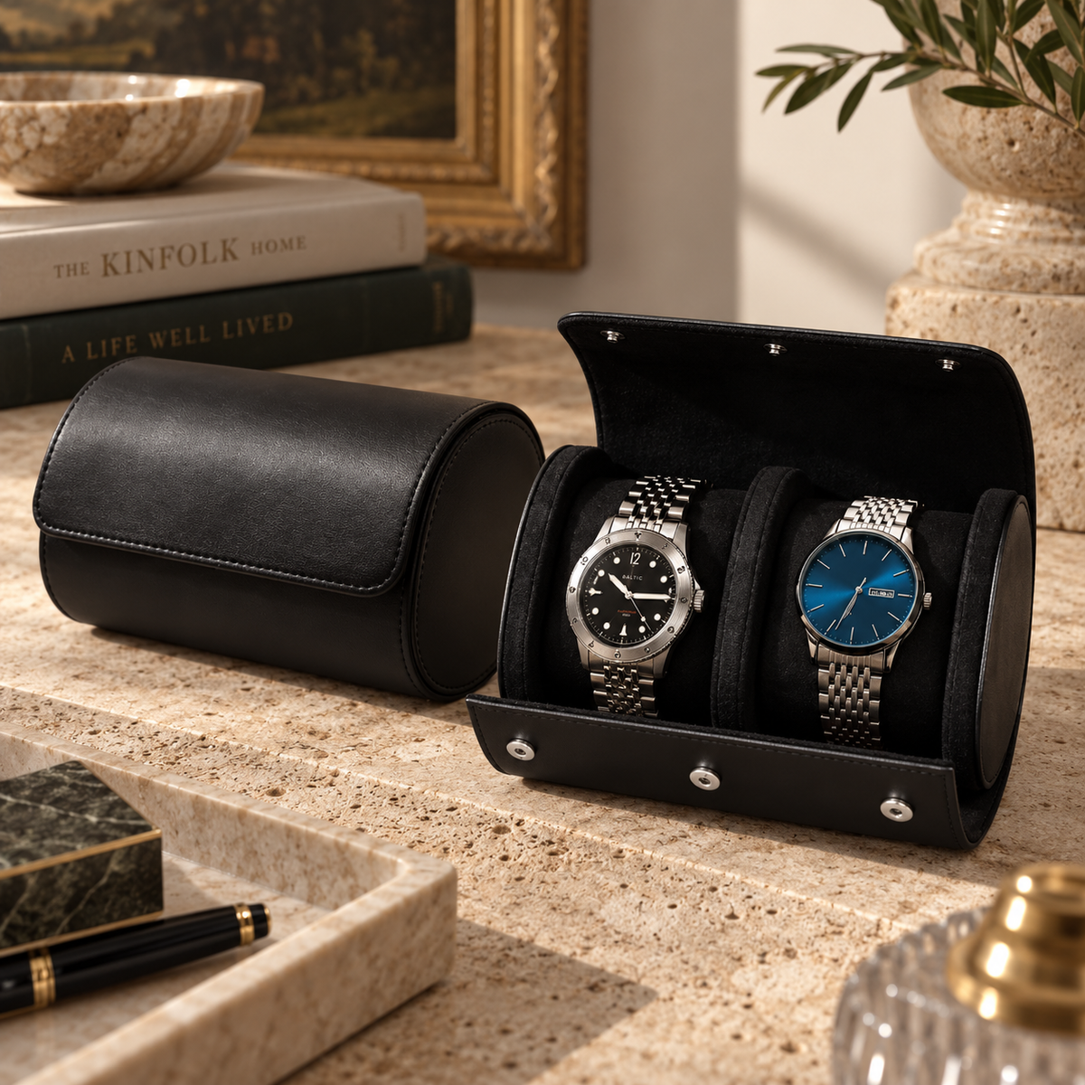 Étui de Voyage pour 2 Montres – Léon