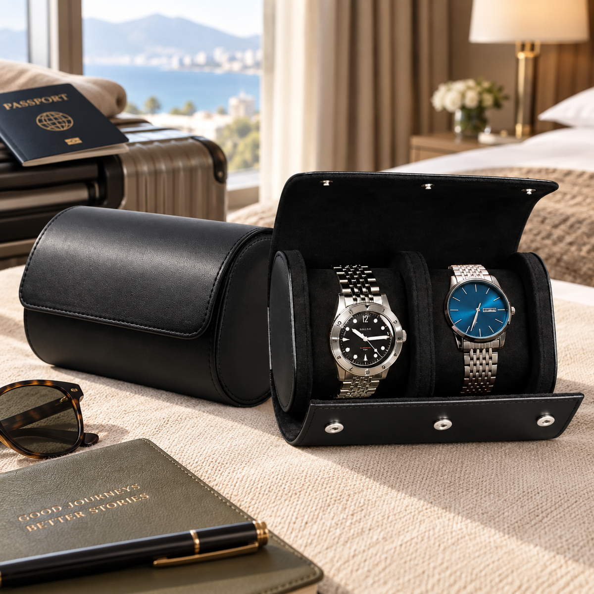 Étui de Voyage pour 2 Montres – Léon