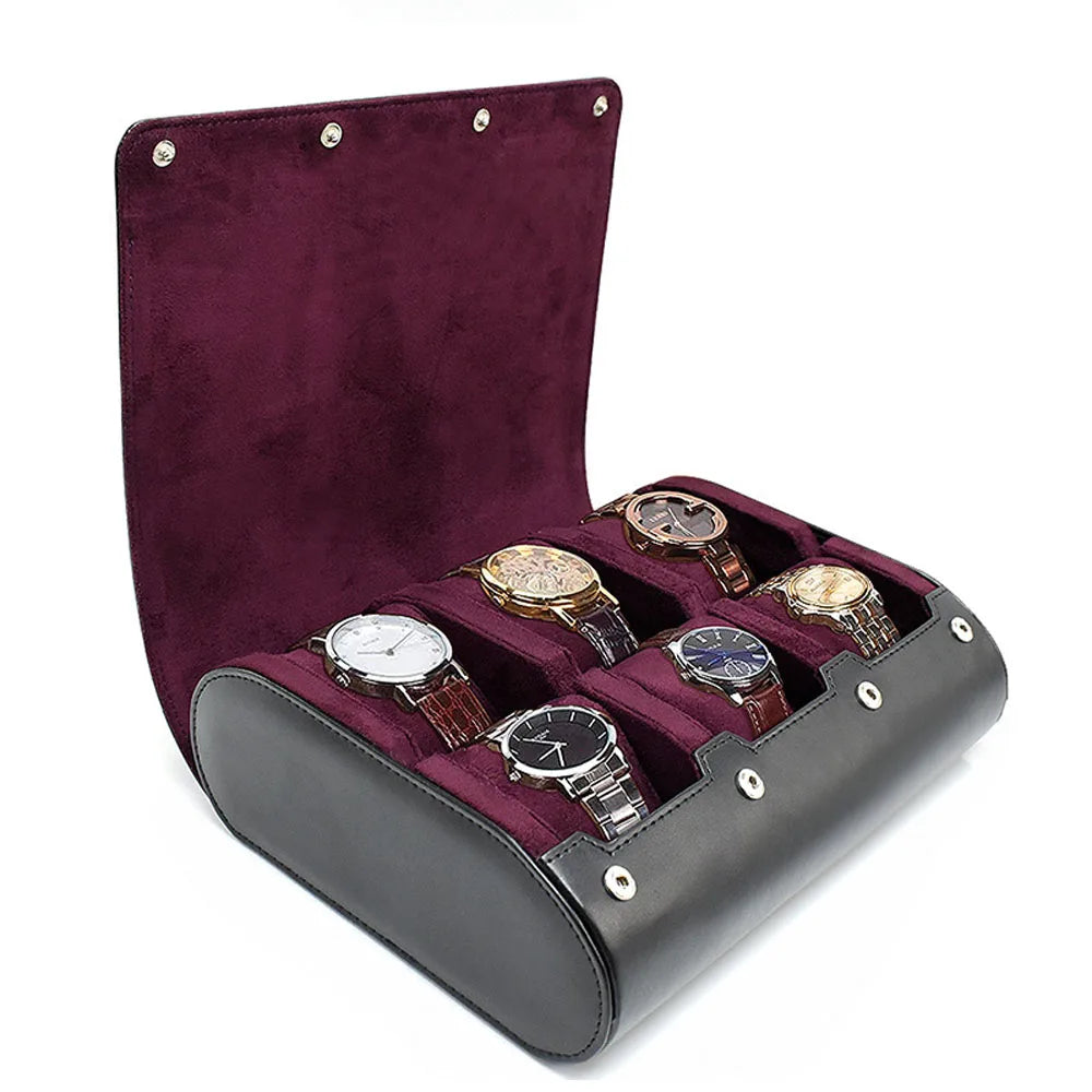 Boîte à Montres 6 Compartiments –  Sienne