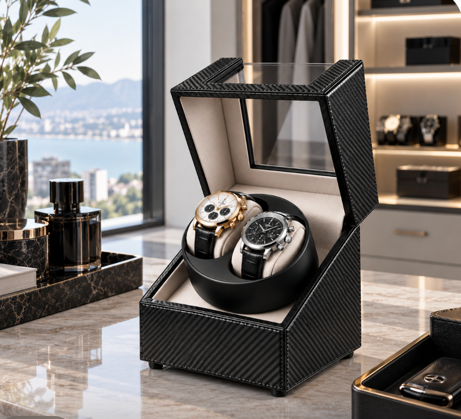 Remontoir automatique 2 montres –  Ébène