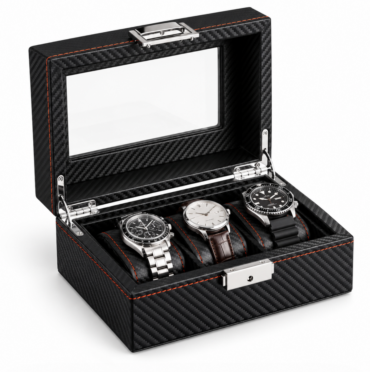 Boîte à Montres Effet Carbone – Monza™