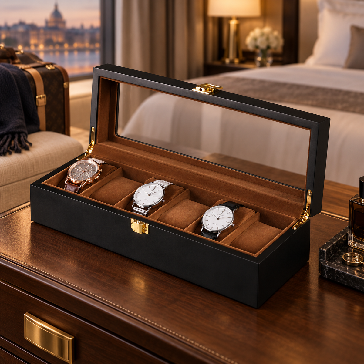Boîte à Montres en Bois – Diplomate