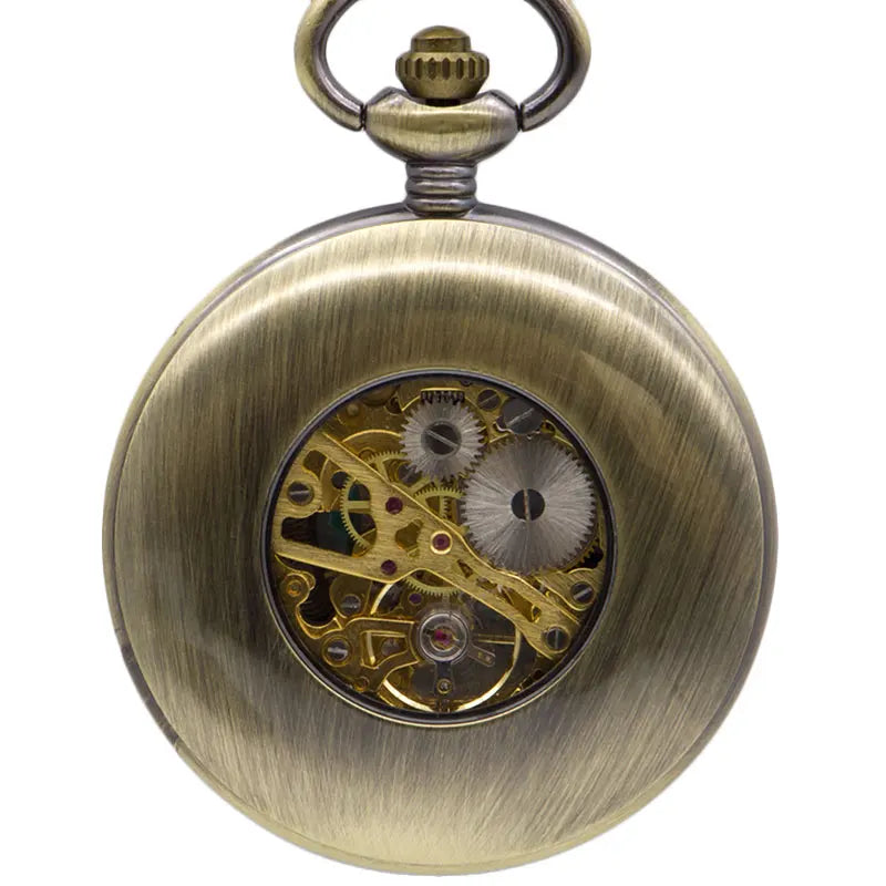 Montre à Gousset Mécanique Bois – Élégance Classique