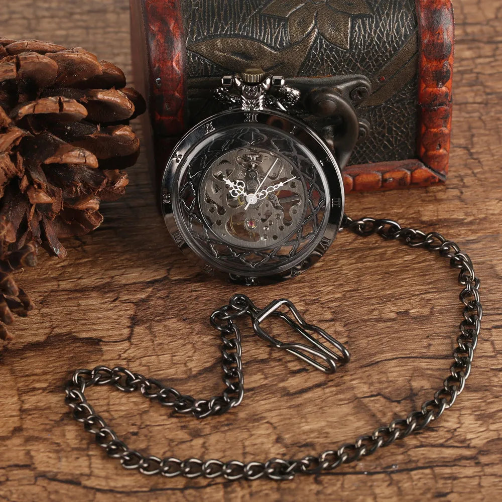 Montre Gousset Mécanique Squelette